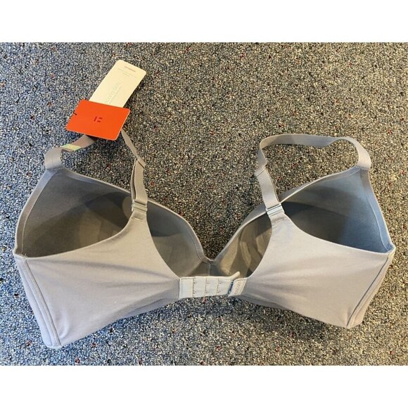 NWT Tommy John Bra Second Skin Lightly Lined Demi Gray Blue Size 38DDD New - Picture 4 of 4